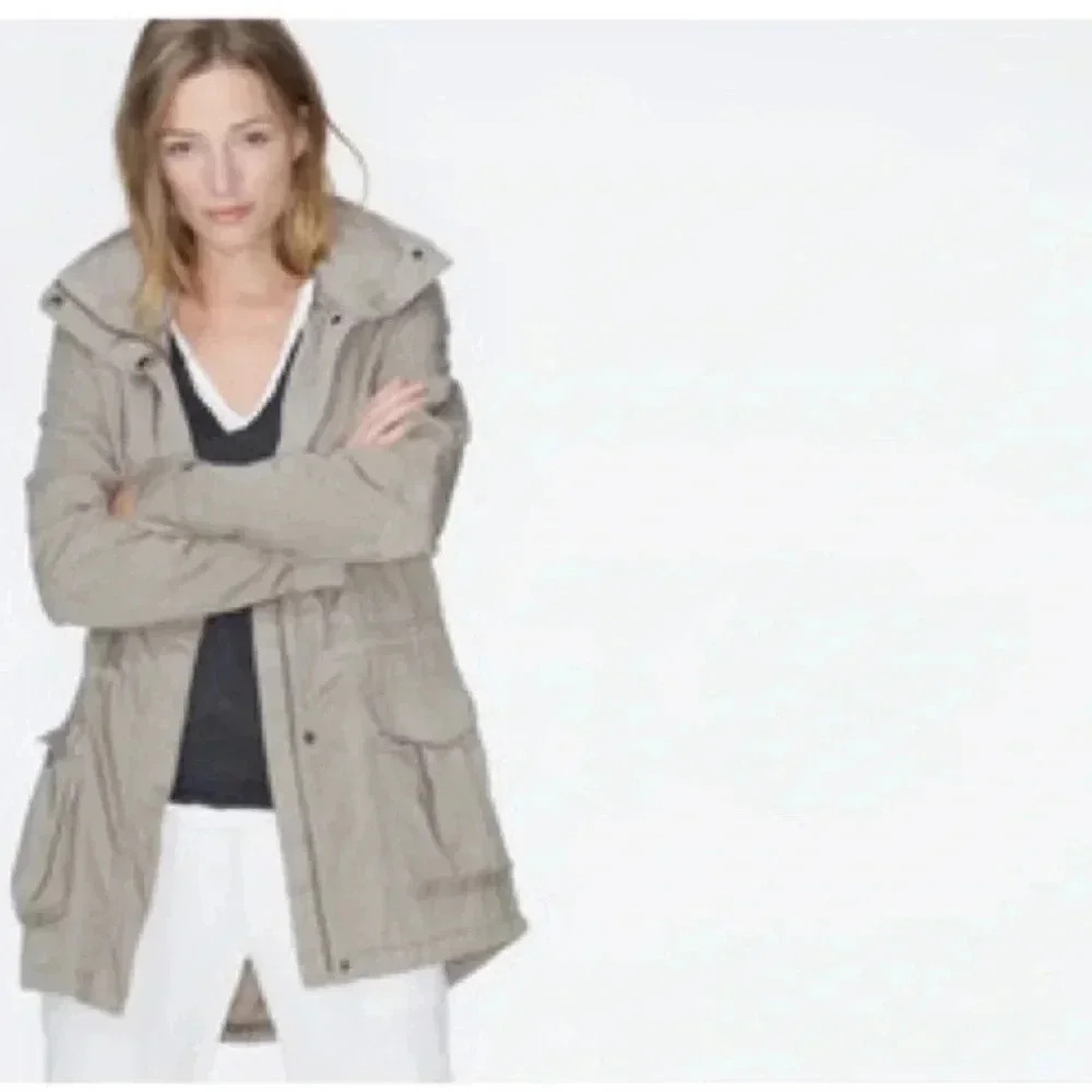 James Perse Utility Anorak Light Jacket Greystone Size Small